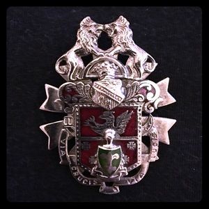 Vintage Esoteric/Royal Symbolism Decorative Pin.